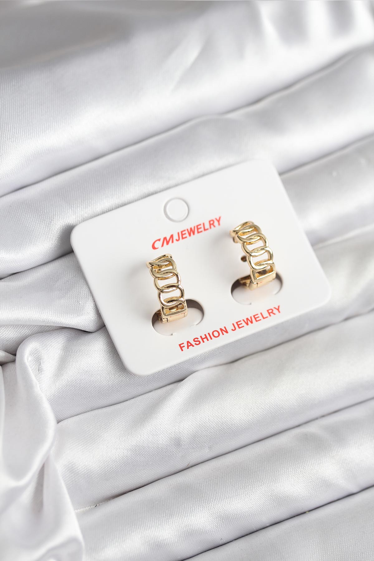 14K Gold Renk Kaplama Samanyolu Model CM Kadın Küpe