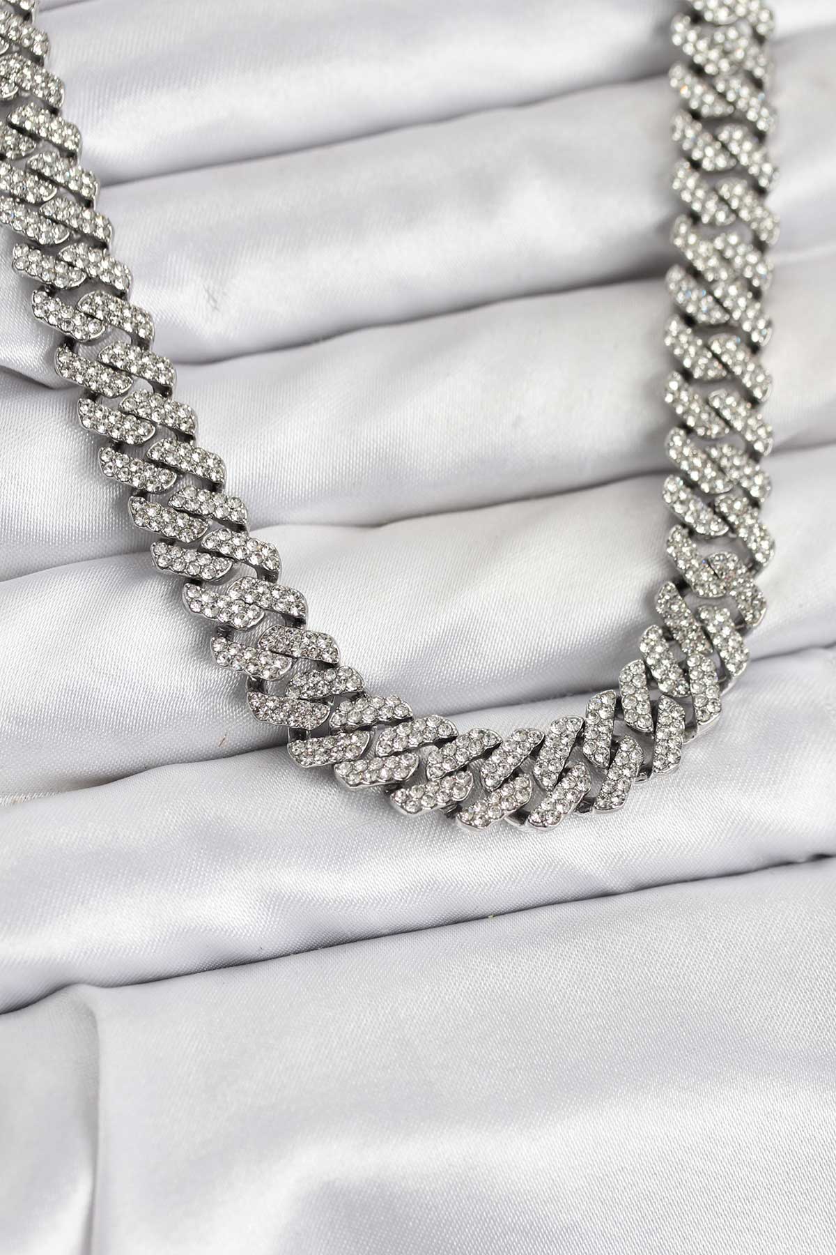 Pirinç Cuba Chain Gurmet Model Kolye