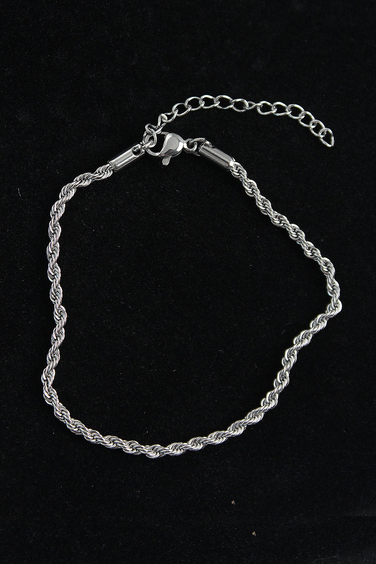 316L Çelik Burgu Model Gümüş Renk Erkek Bileklik