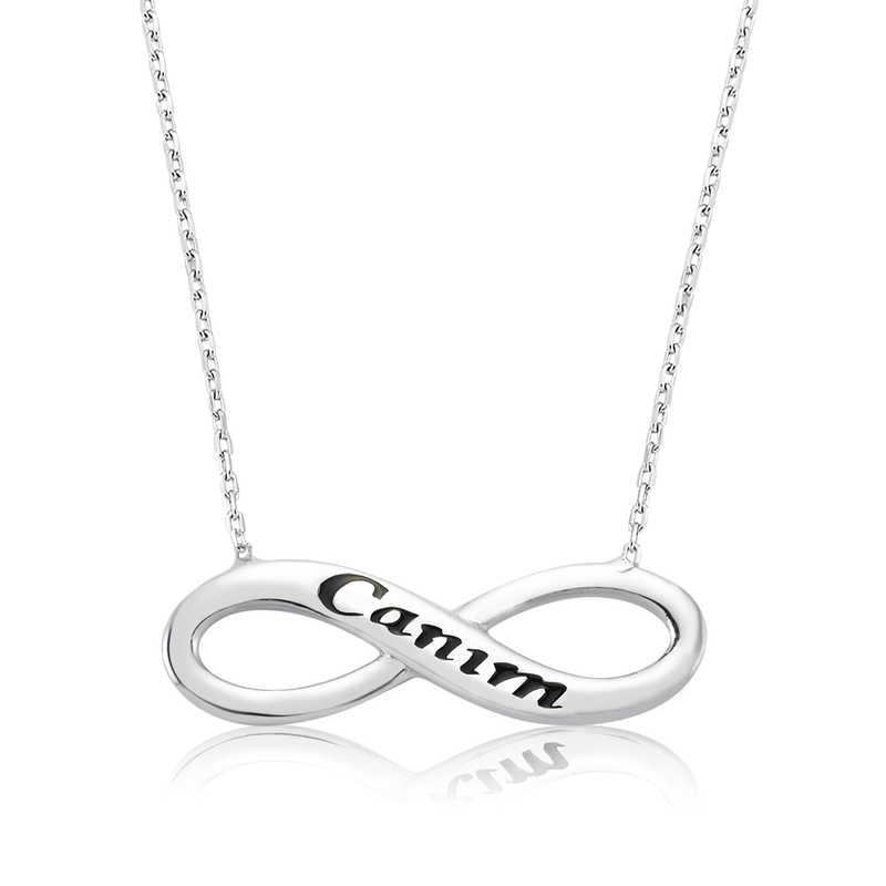 Gümüş Canım Sonsuzluk Bayan Kolye