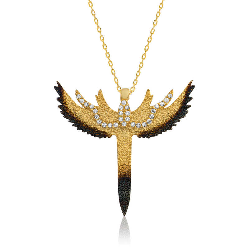 Gümüş Kılıç Bayan Kolye