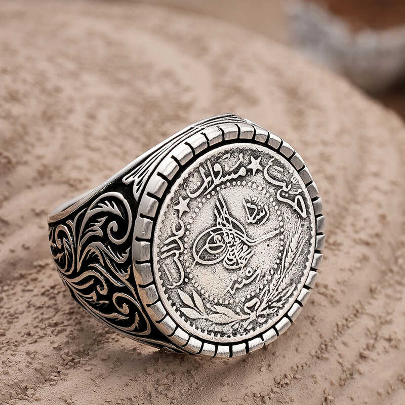 Gümüş Osmanlı Tuğrası Erkek Yüzük