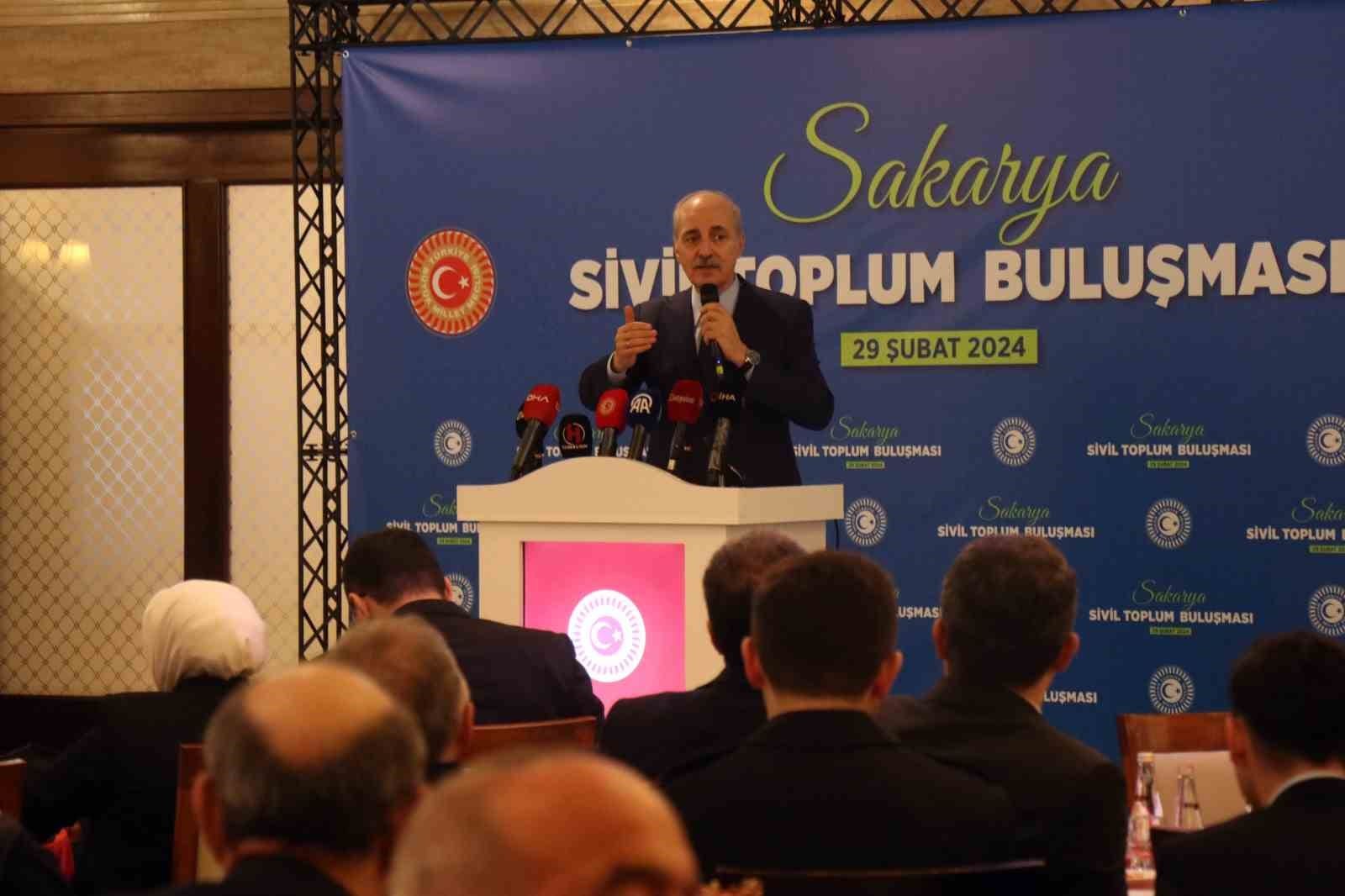 tbmm baskani kurtulmus turkiye milli menfaatleri istikametinde her alanda daha ileri noktalara gitmek zorundadir PaB2hWZi