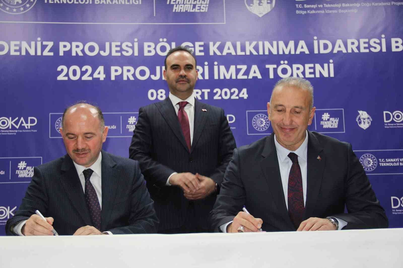 sanayi ve teknoloji bakani kacir dokap bolge kalkinma idaresi ile sebinkarahisarda gerceklesecek 7 projeye RgjQp6Eu