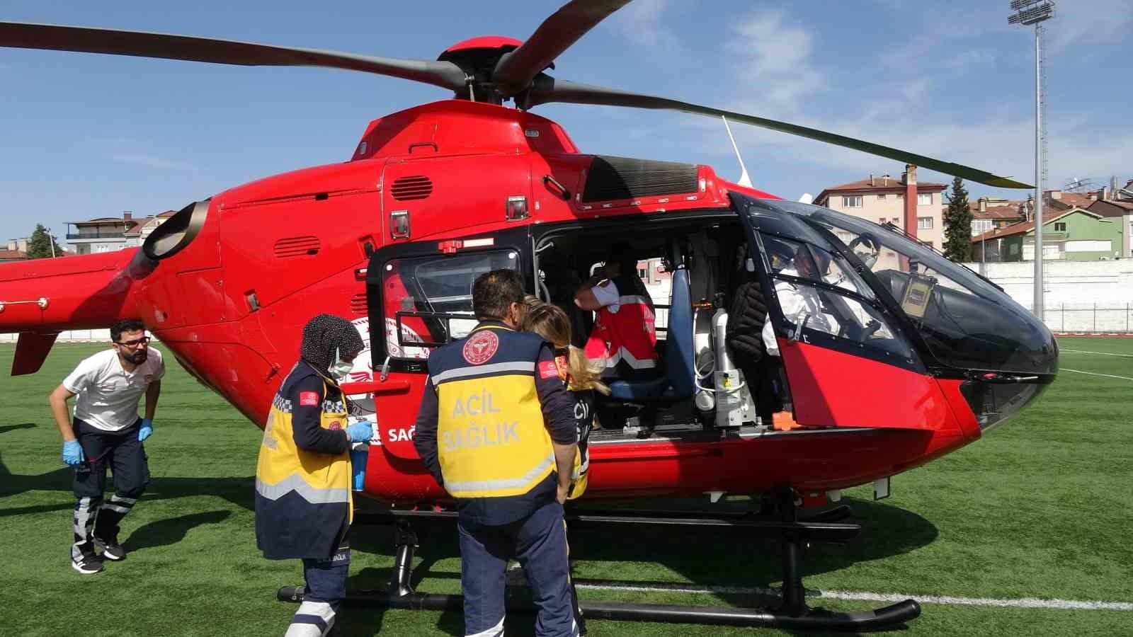 ambulans helikopter nakil bekleyen koah hastasi icin havalandi 10 7CDzlO7v