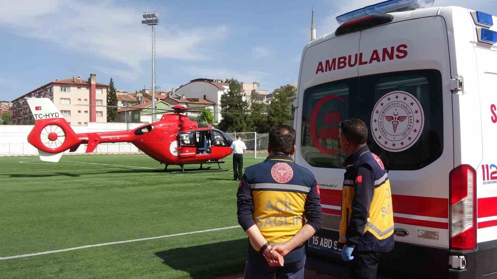 ambulans helikopter nakil bekleyen koah hastasi icin havalandi 5 7ztfj92T