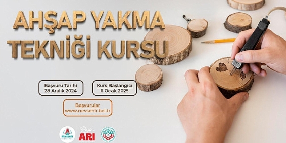 Ahşap yakma tekniği kursu başlıyor