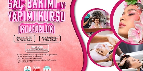 Kapem’de saç bakımı ve yapımı kursu (kuaförlük) açılacak