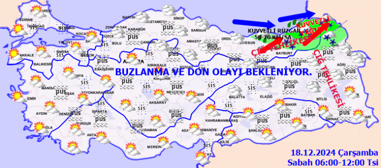 Meteoroloji'den doğu'ya uyarı üstüne uyarı!