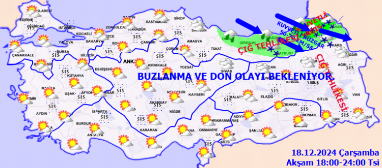 Meteoroloji'den doğu'ya uyarı üstüne uyarı!