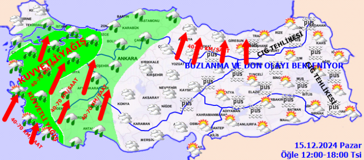 Meteoroloji'den 'kuvvetli' yağış uyarısı