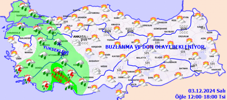 Yurt genelinde bugün hava nasıl olacak?