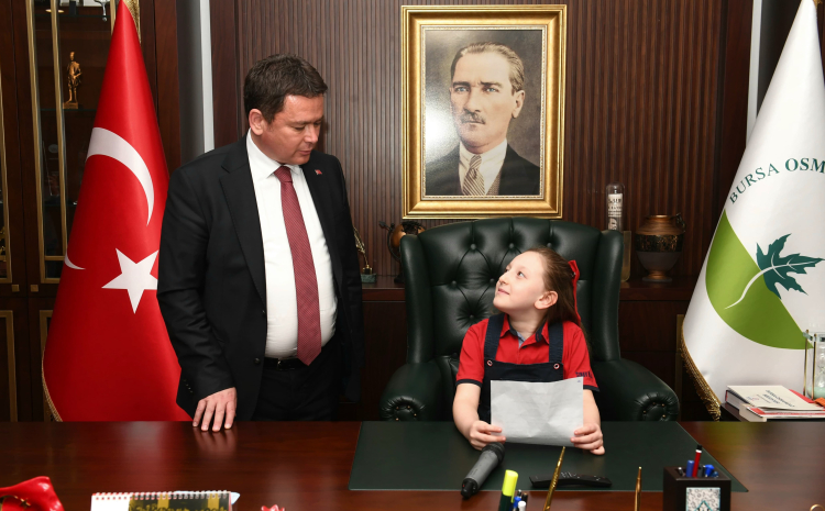 Bursa osmangazi'de geleceğin liderleri koltuğa oturdu
