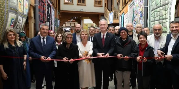 Kırkyama sanatı i̇negöl kent müzesinde görücüye çıktı