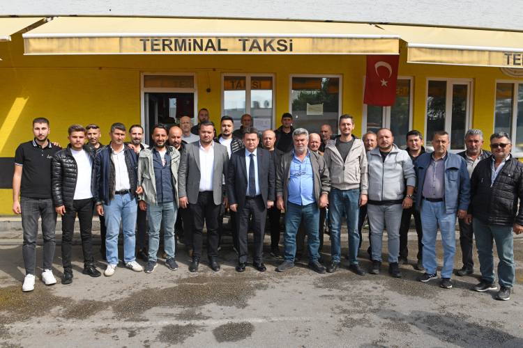 Lider Aydın taksici esnafı ile kahvaltı yaptı