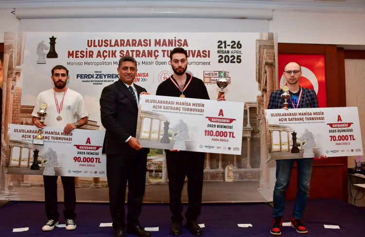 Manisa şenliği satranç turnuvası’nda şampiyon muhakkak oldu