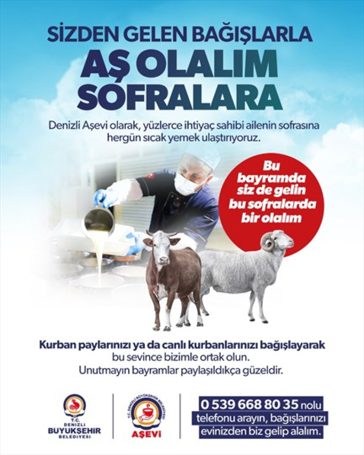 Denizli'de kurban bayramı kampanyası
